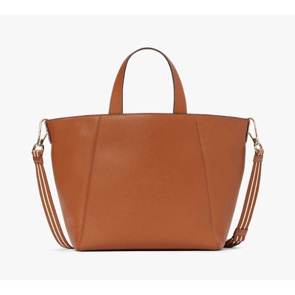 New Kate Spade Rosie Satchel Pebbled Leather Warm Gingerbread - Picture 4 of 5